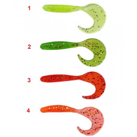 کرم ژله ای دم داسی 6.5cm 2g بسته 10 عددی